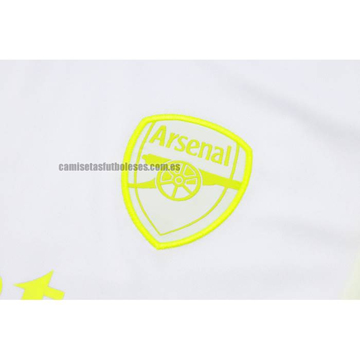 Chandal del Arsenal Manga Corta 2023 2024 Blanco - Pantalon Corto